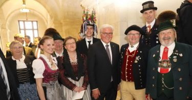Bundespräsident Frank-Walter Steinmeier mit Landesvorsitzenden Max Bertl