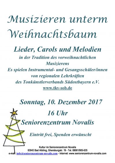 Plakat Weihnachtskonzert