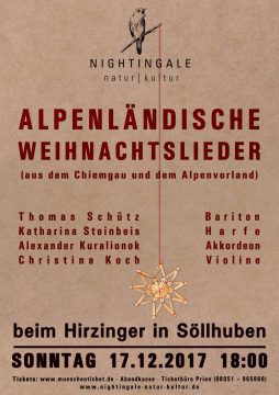 Plakat Weihnachtslieder