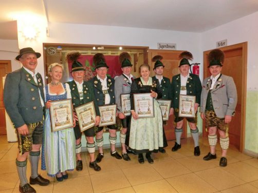 Ehrungen Chiemgauer Trachtler