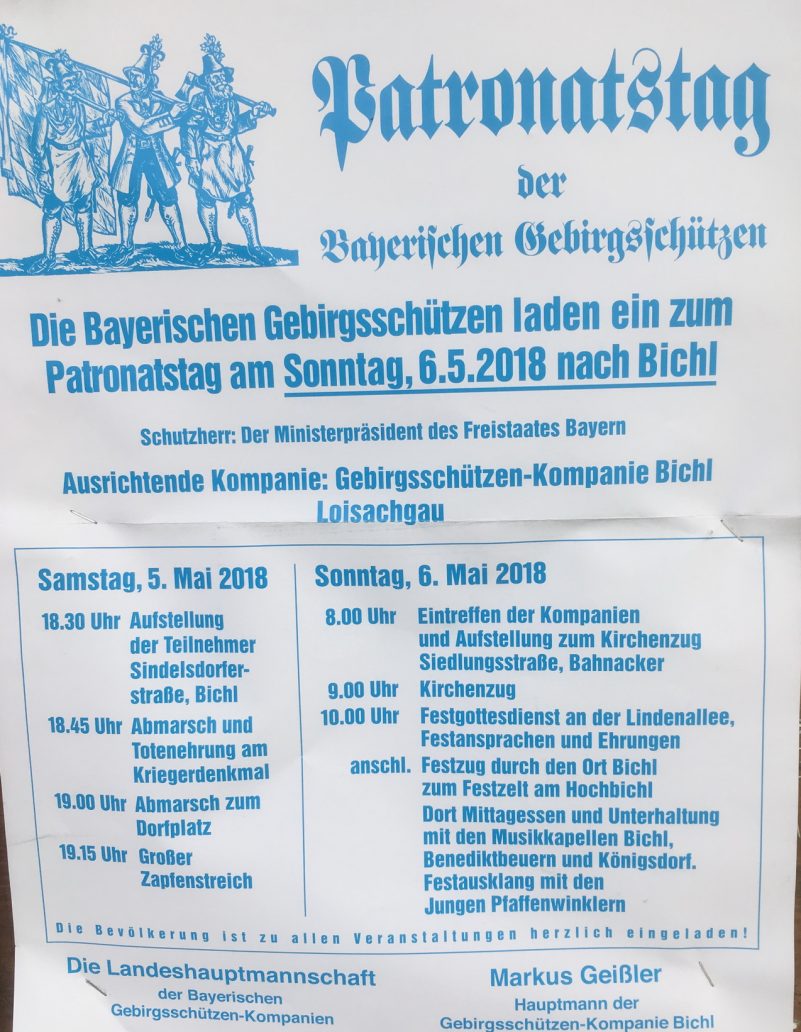 Patronatstag Bichl