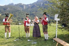 Inauguration Of Carolin Reiber's Bench In Aschau