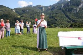 Inauguration Of Carolin Reiber's Bench In Aschau