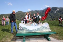 Inauguration Of Carolin Reiber's Bench In Aschau