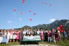 Inauguration Of Carolin Reiber's Bench In Aschau