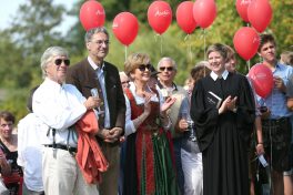 Inauguration Of Carolin Reiber's Bench In Aschau