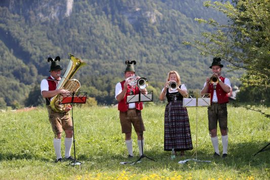 Inauguration Of Carolin Reiber's Bench In Aschau