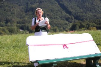 Inauguration Of Carolin Reiber's Bench In Aschau