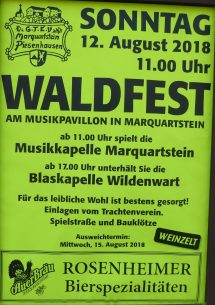 Plakat Waldfest