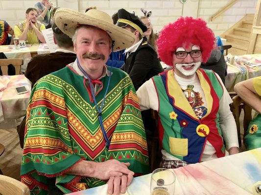 Die beiden Erste n Vorstaende vom Trachtenverein Niederaschau Paul Kink (links) und Hohenaschau Claus Reiter(rechts)