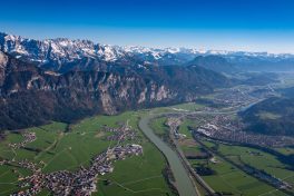 Kaisergebirge mit Kufstein