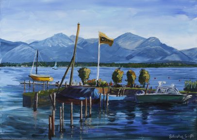 Fraueninsel in Richtung Suedosten