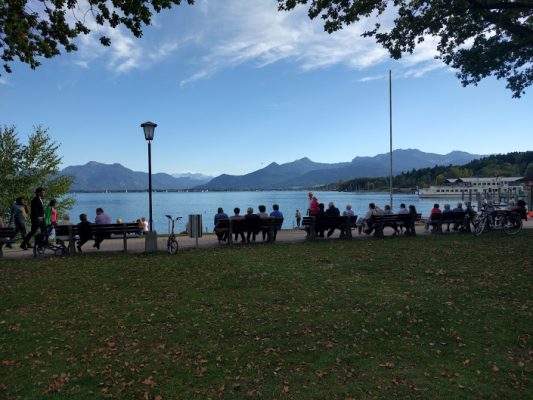 Chiemseepromenade viel los