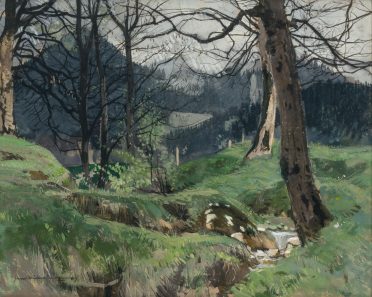 Hans Müller-Schnuttenbach, Inv. 760, Frühling am Samerberg, o.J., um 1940, Foto Martin Weiand
