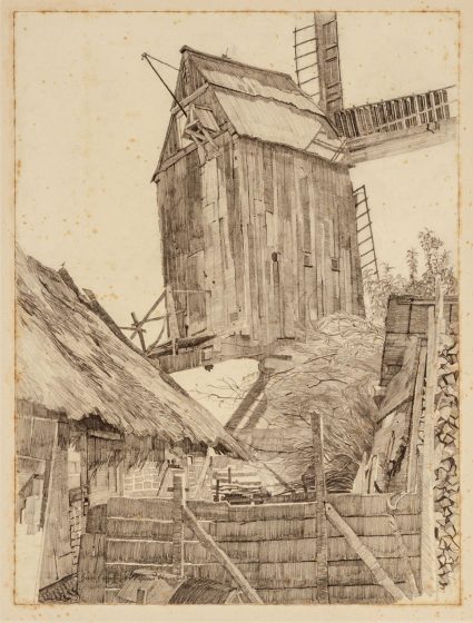 Hans Müller-Schnuttenbach, Inv.Nr. 794, Windmühle, o.J., um 1935, Foto Martin Weiand