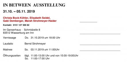 RAUM GEBEN Rueckseite