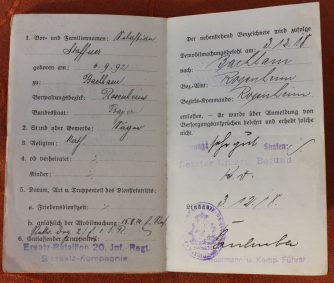 wiwa peronne04 Entlassungsschein