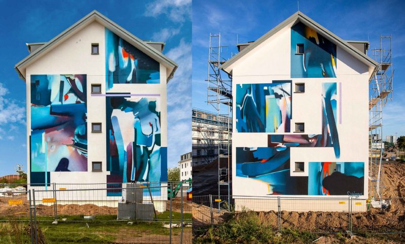kl-Diptych Mural von Tomislav Topic_QUINTESSENZ _SQUARE_Mannheim_2019