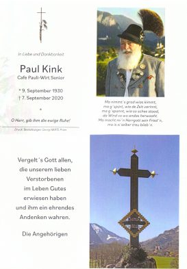 1Sterbefoto Paul Kink