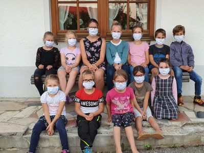 Kinder Gemeinde Wonneberg mit Maske