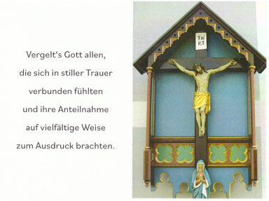 Sterbebild Marianne Fischer 2