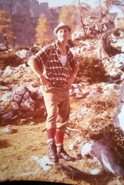 Werner in den Bergen