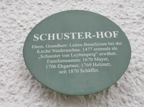 kl-1Haustschild Schusterhof