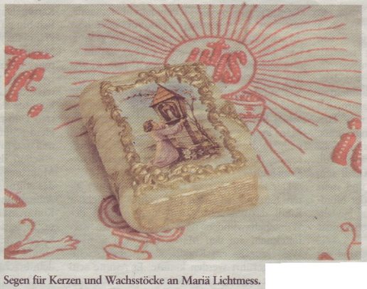 Lichtmess Wachsstöckl