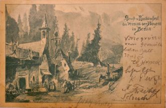 Gruß vom Kostümfest um 1900