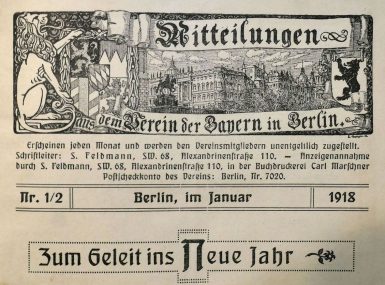 Mitteilungsblatt 1918