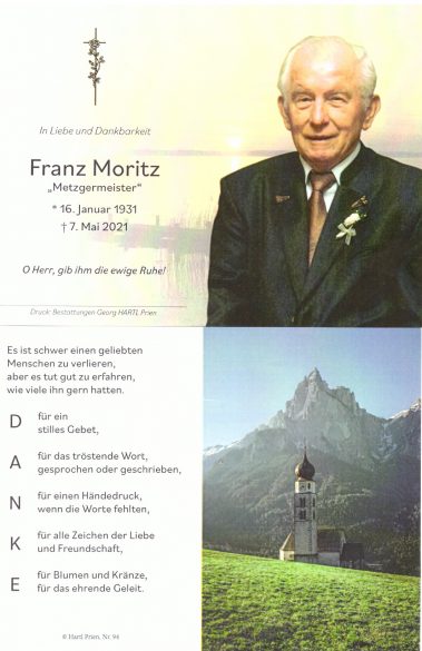 1Sterbebild Franz Moritz