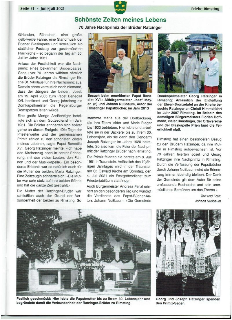 Gemeindeblatt Juni-Juni 2021