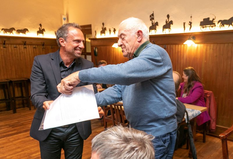 Umweltminister Thorsten Glauber FW in Traunstein und BGL_mit Fritz Grübl_2091(c)Axel Effner