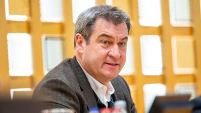 Ministerpräsident Markus Söder in Rosenheim