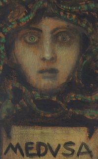 StaedtischeGalerieRosenheim_FranzStuck_Medusa_Faecherelement_Detail_InvNr 380©Martin Weiand