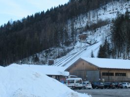 Auf der Loipe zwischen Chiemgau-Arena und den Dreiseen