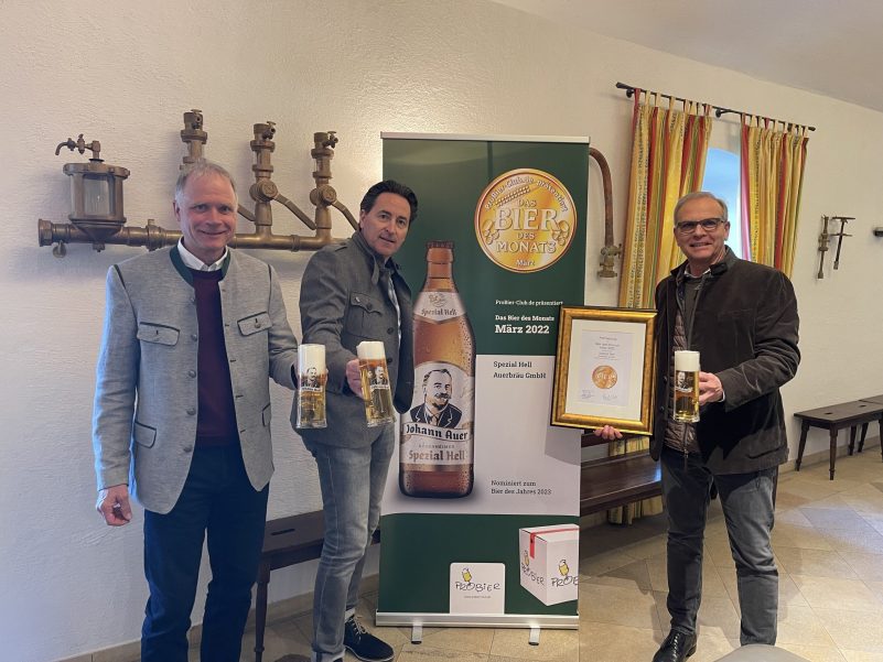 Auerbräu Geschäftsführer Thomas Frank ProBier-Club Gruender Frank Winkel Auerbraeu Geschäftsfuehrer Dirk Steinebach