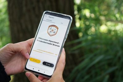 Digitale Entdeckernadel in Bronze in kostenloser Summit Lynx App-©Chiemsee-Alpenland Tourismus