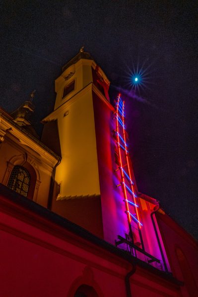 Himmelsleiter mit Mond_Rainer Nitzsche