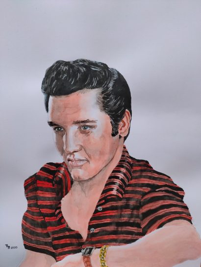 Elvis-Presley-Portrait-Richard-Bauer