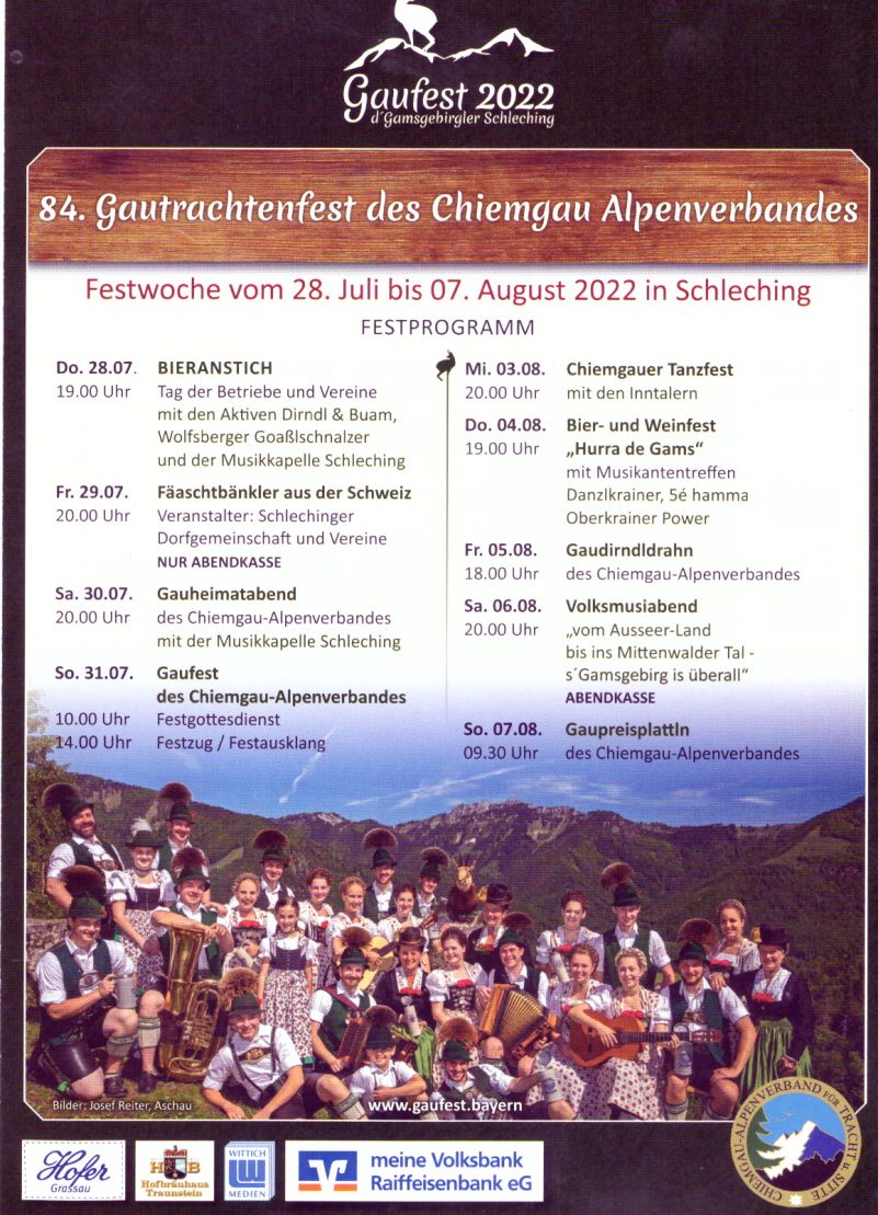 Festprogramm Schleching