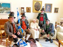 Gratulation Gebirgsschützen Papst Benedikt