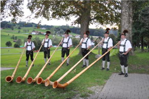 Mitwirkende bei der Eröffnungsfeier der European Championships_die Alphornbläser Altusried