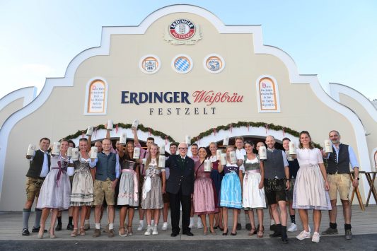 Besuch auf dem Erdinger Herbstfest der Erdinger Alkoholfrei Profi Athleten
