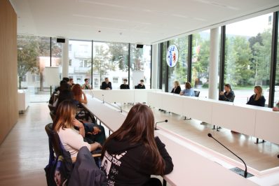 Gesprächsrunde Schüleraustausch Prien Temeschwar