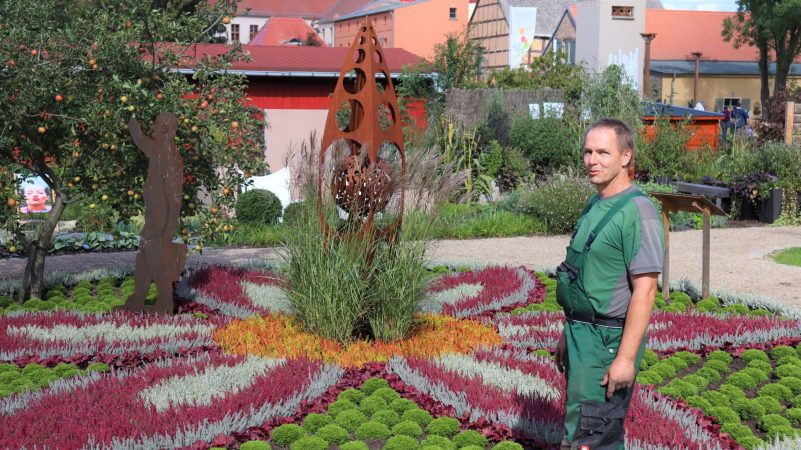 Holm Wießner am Beet