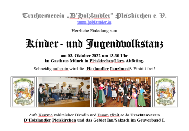 Kinder- und Jugendvolkstanz 03.10.2022 (Handzettel)
