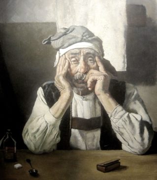 Thomas Baumgartner 1892 bis 1962, Austragler, Öl auf Lwd. 1941, Kunstsammlung Markt Prien