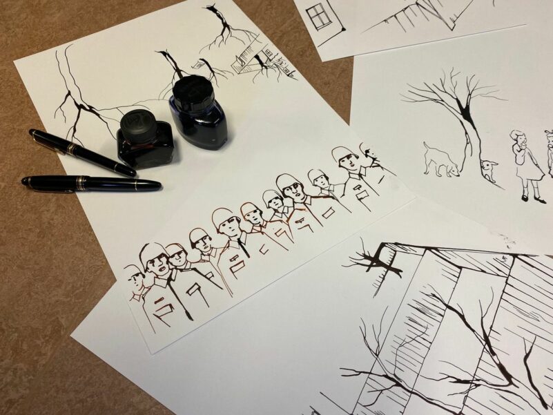 StinaWirsen_GeschichtevonBodri_skizzen©StinaWirsen