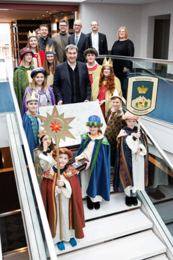 Besuch der Sternsinger in der Staatskanzlei